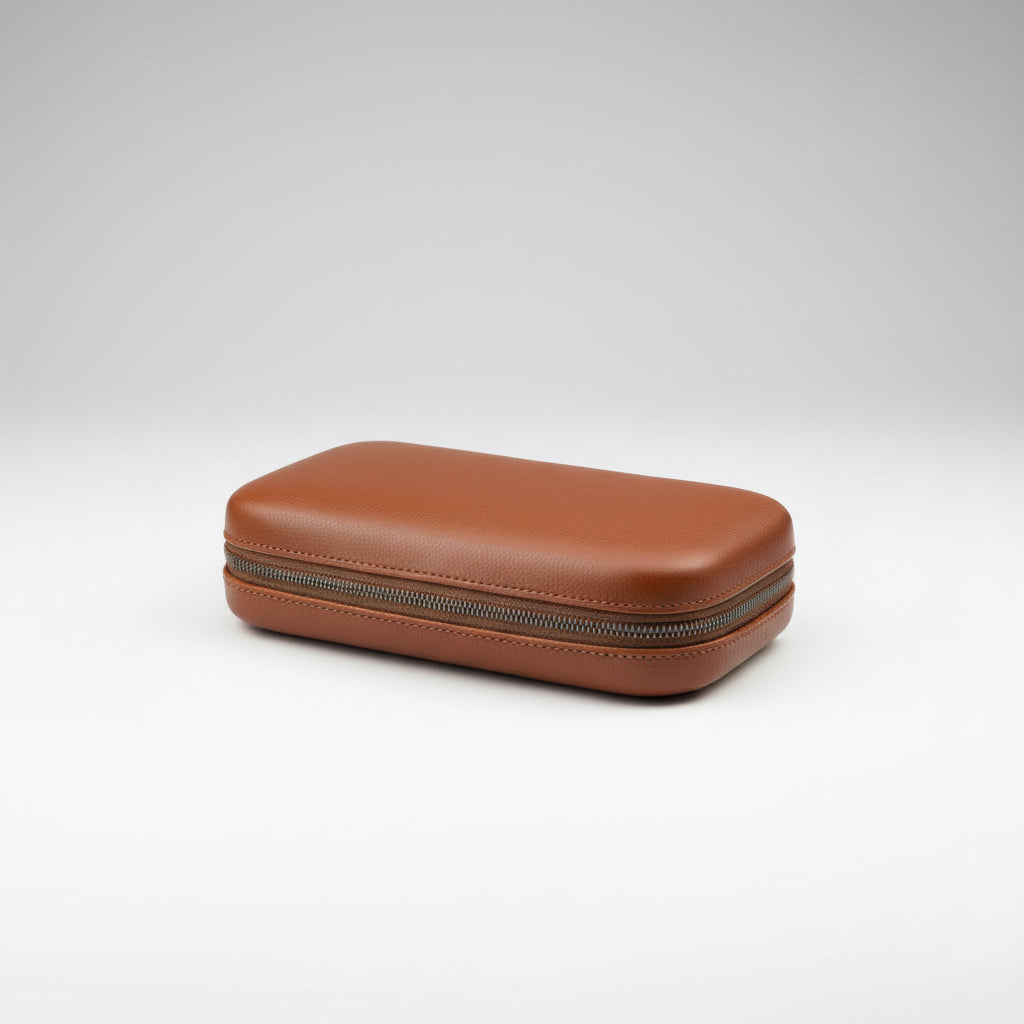 Watch Travel pouch (2 Watches) - Tan