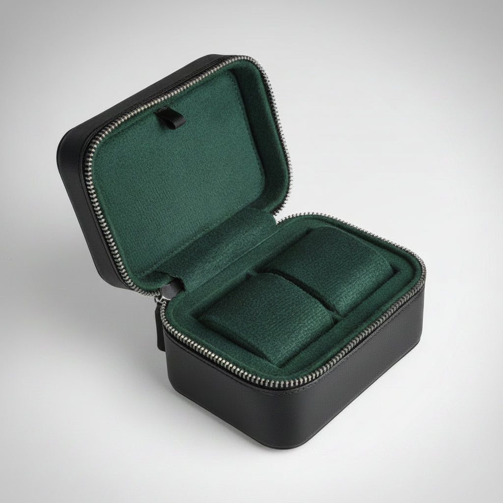 THE WAYFARER Watch Collection Box (TRAVEL)BLK/GRN