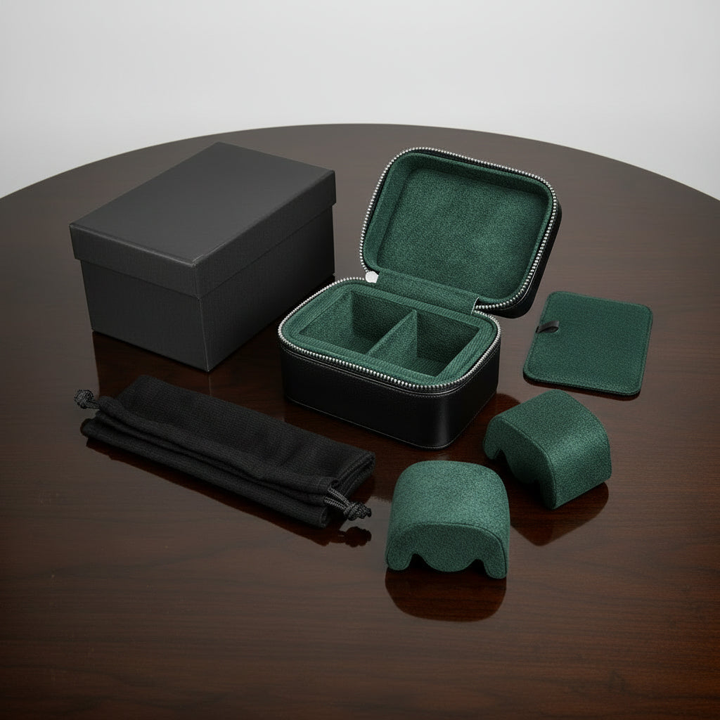 THE WAYFARER Watch Collection Box (TRAVEL)BLK/GRN
