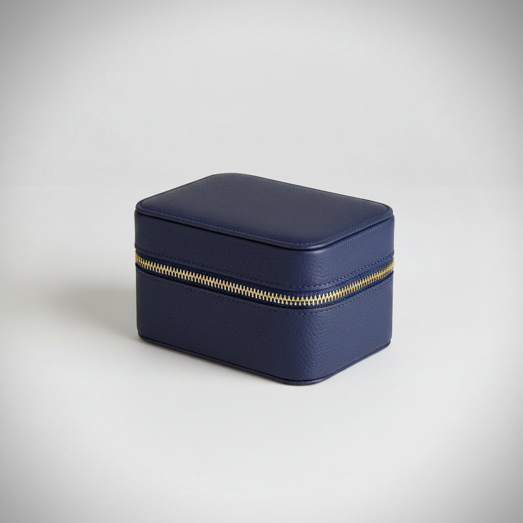 THE VOYAGER Watch Collection Box (TRAVEL) BLU/CRM